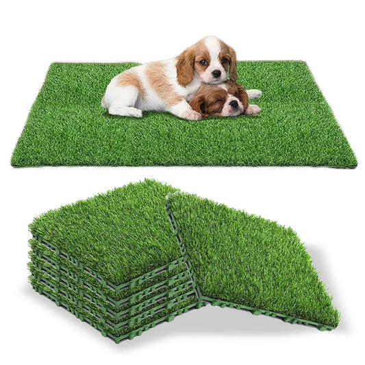 10Pcs 12x12 Inch Realistic Grass Turf Tile Interlocking Grass Deck Tiles Turf Mat Grass Rug for Garden Lawn Patio Balcony